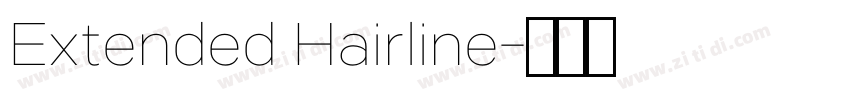 Extended Hairline字体转换